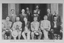Officers of the National Negro Business League, at Indianapolis in 1904, 1907. Creator: Unknown