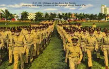 Officers of the Army Air Forces, Miami Beach, Florida, USA, 1942