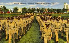 Officers of the Army Air Forces, Miami Beach, Florida, USA, 1942