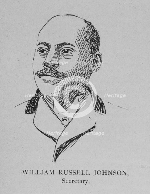 Officers of the League; William Russell Johnson, Secretary, 1892. Creator: Unknown.