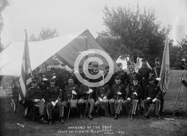 Officers of the Post, 1893. Creator: William Cruikshank.