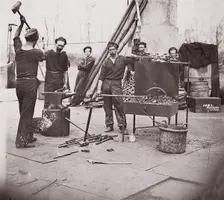Officers of U.S.S. Hunchback, 1861-65. Creator: Unknown