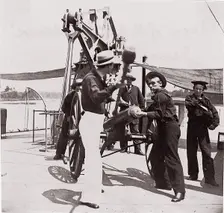 Officers of U.S.S. Hunchback, 1861-65. Creator: Unknown