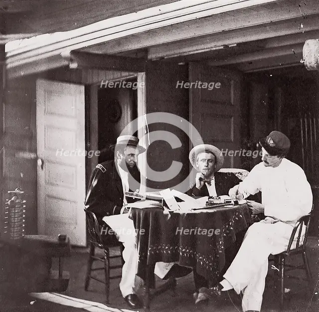Officers of U.S.S. Hunchback, 1861-65. Creator: Unknown.