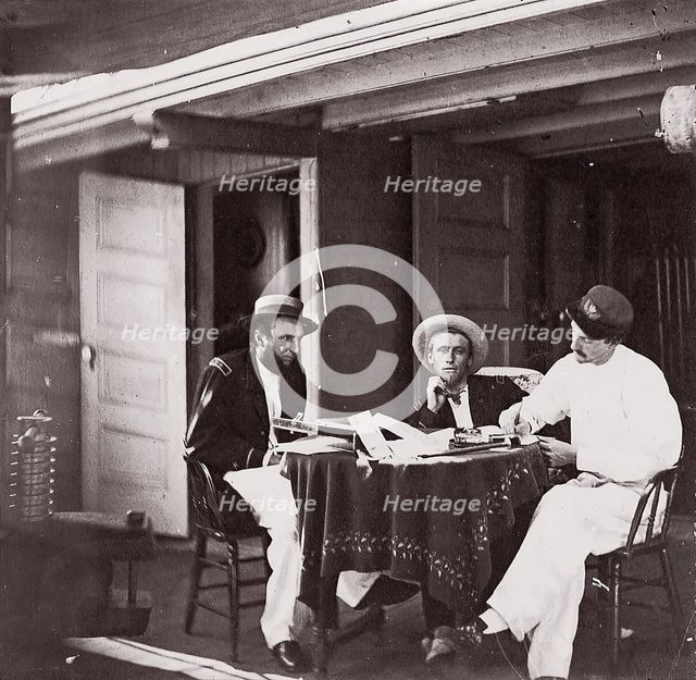 Officers of U.S.S. Hunchback, 1861-65. Creator: Unknown.