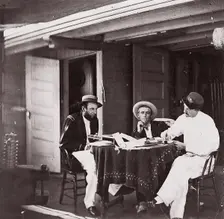 Officers of U.S.S. Hunchback, 1861-65. Creator: Unknown