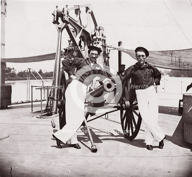 Officers of U.S.S. Hunchback, 1861-65. Creator: Unknown.