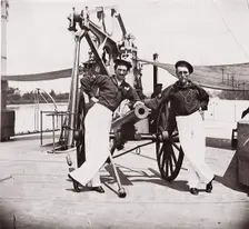 Officers of U.S.S. Hunchback, 1861-65. Creator: Unknown