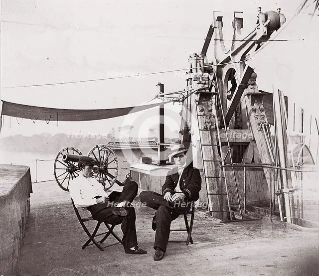 Officers of U.S.S. Hunchback, 1861-65. Creator: Unknown.
