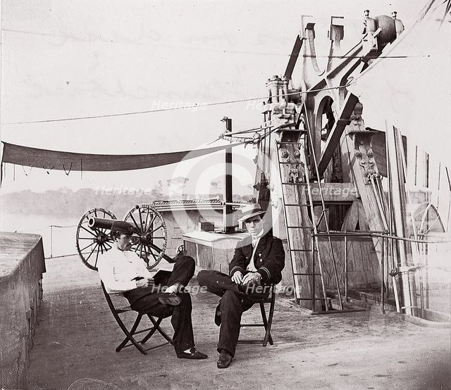 Officers of U.S.S. Hunchback, 1861-65. Creator: Unknown.