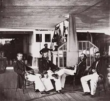 Officers of U.S.S. Hunchback, 1861-65. Creator: Unknown