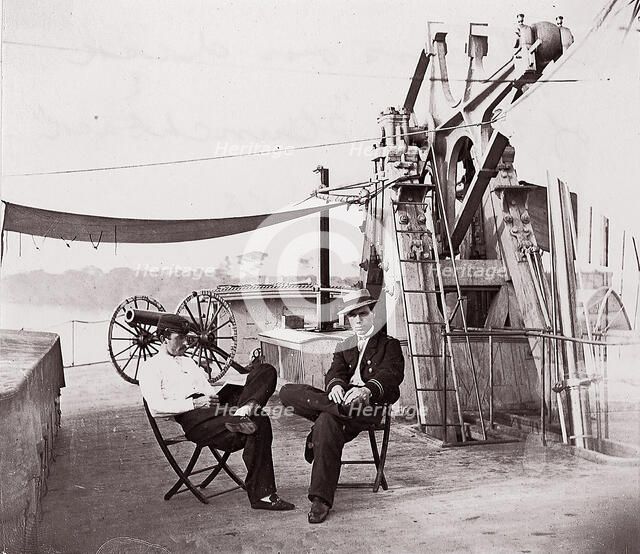 Officers of U.S.S. Hunchback, 1861-65. Creator: Unknown.