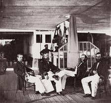 Officers of U.S.S. Hunchback, 1861-65. Creator: Unknown
