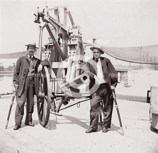 Officers of U.S.S. Hunchback, 1861-65. Creator: Unknown.