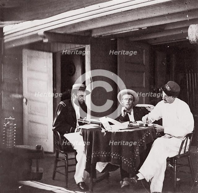 Officers of U.S.S. Hunchback, 1861-65. Creator: Unknown.