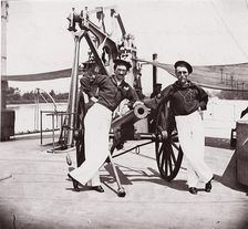 Officers of U.S.S. Hunchback, 1861-65. Creator: Unknown
