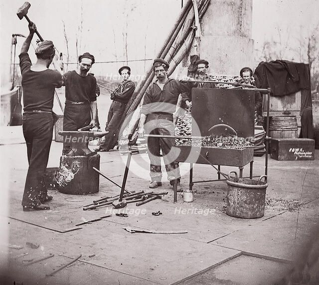 Officers of U.S.S. Hunchback, 1861-65. Creator: Unknown.