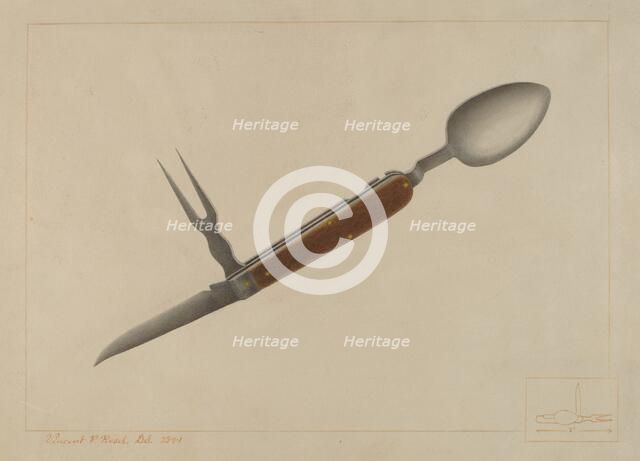 Officer's Mess Knife, c. 1938. Creator: Vincent P. Rosel.