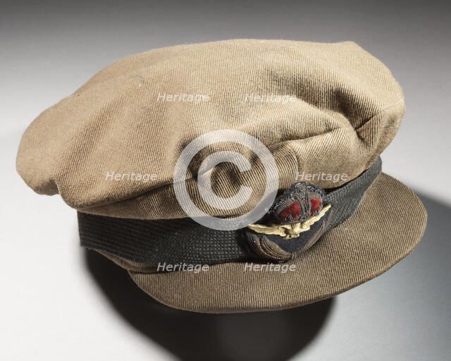Officer's service cap, Royal Flying Corps, ca. 1910s. Creator: Lincoln Bennet Company Ltd.