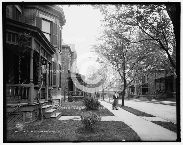 Officers' quarters, Fort Thomas, Ky., c1907. Creator: Unknown.