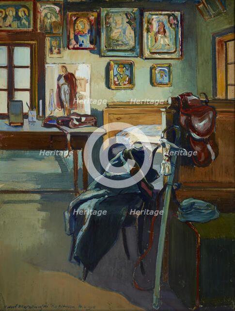 Officer's Quarters in Rokitnica, 14 April 1916. Creator: Karol Antoni Maszkowski.