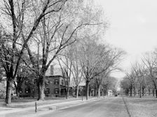 Officers row, U.S. Armory, Springfield, Mass., c.between 1910 and 1920. Creator: Unknown