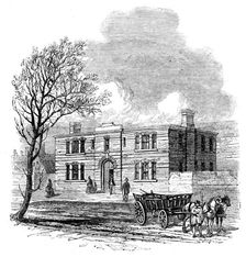 Offices attached to the Agricultural Hall, Islington, 1862. Creator: Unknown