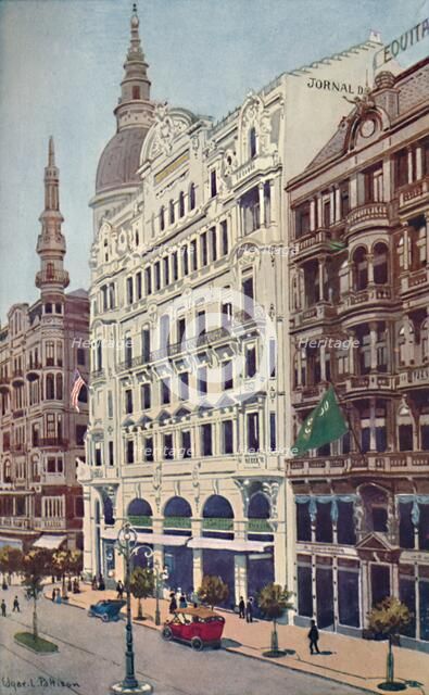 'Offices of the Jornal do Commercio, Avenida Rio Branco', 1914. Artist: Unknown.