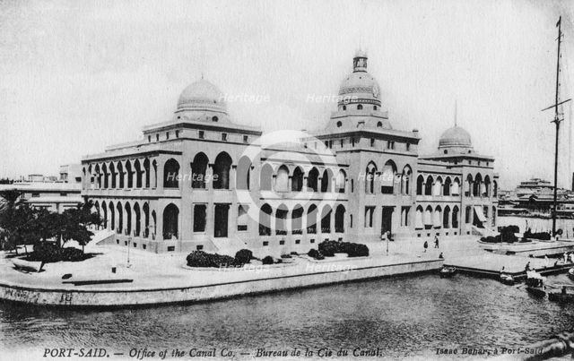 Offices of the Suez Canal Company, Port Said, Egypt, 20th century. Artist: Isaac Behar