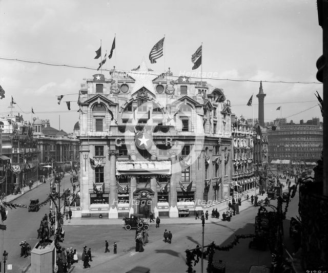 Offices of the White Star Line, Cockspur Street, London, 1911. Artist: Bedford Lemere and Company