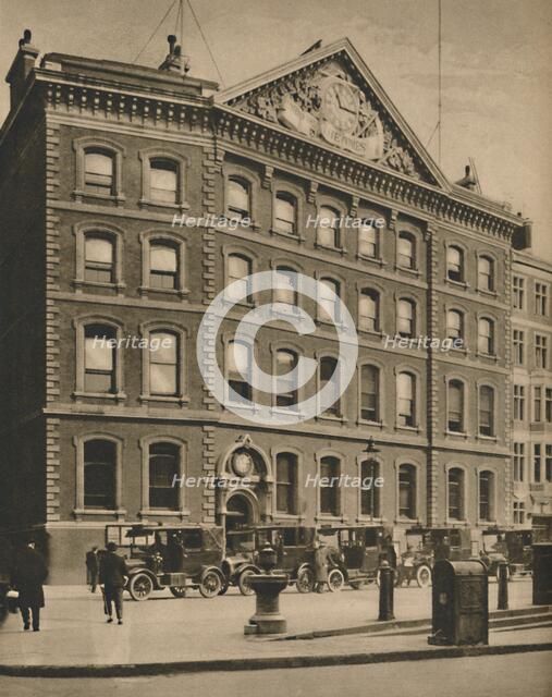 'Offices of "The Times" in Queen Victoria Street Near an Historic Site', c1935. Creator: Donald McLeish.