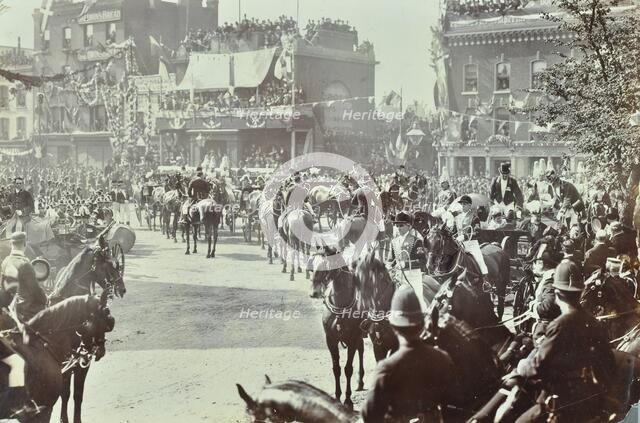 Official opening of the Blackwall Tunnel, Poplar, London, 1897. Artist: Unknown.