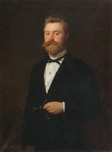 Official portrait of Gejza Bencúr, 1872. Creator: Gyula Benczúr