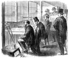 Official trial of small-bore rifles on Plumstead Marshes: the Council of the National Rifle..., 1862 Creator: Unknown