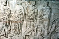 Officials, frieze from the Parthenon, 438-432 BC