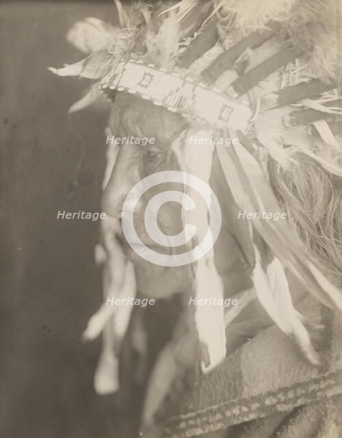 Ogalala Chief, 1905. Creator: Edward Sheriff Curtis.