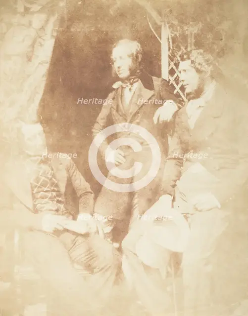 Ogilvie Fairly, Capt. Hamilton, and Gilmore, 1843-47. Creators: David Octavius Hill, Robert Adamson, Hill & Adamson.