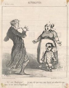 Oh! Ciel Madeleine! ..., 19th century. Creator: Honore Daumier