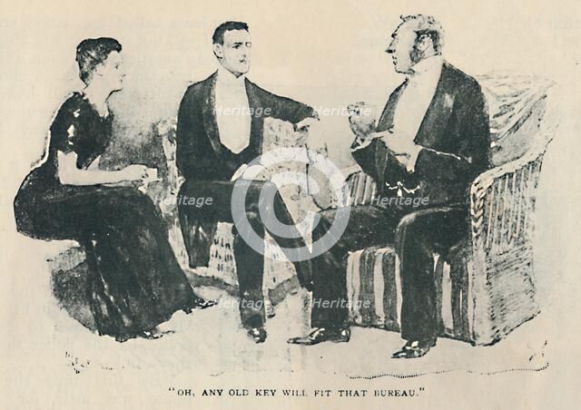 'Oh, Any Old Key Will Fit That Bureau', 1892. Artist: Sidney E Paget.