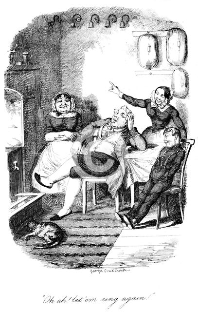 'Oh ah! let'em ring again!', c1840s.Artist: George Cruikshank