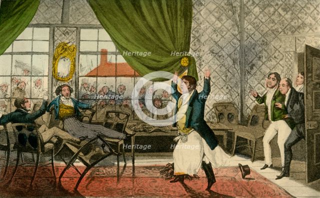'Oh Gentlemen! Gentlemen! here's a lamentable Occurrence', 1838. Artist: Henry Thomas Alken.