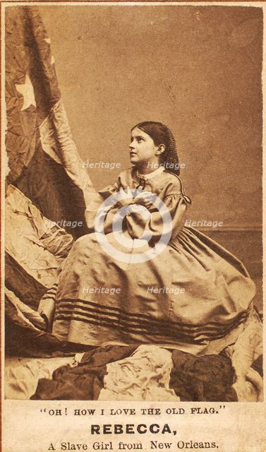 Oh, How I Love The Old Flag. Rebecca, A Slave Girl from New Orleans, 1864. Creator: Charles Paxson.