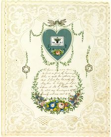 Oh, Had We Only Met in Time (valentine), c. 1850. Creator: George Meek