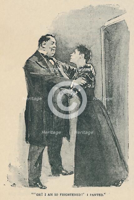 'Oh! I Am So Frightened!' I Panted', 1892. Artist: Sidney E Paget.