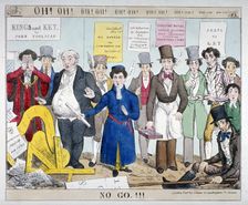 Oh! Oh! Oh! Oh! ... No go!!! 1830. Artist: Anon