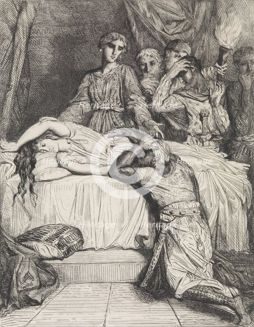 Oh! Oh! Oh!: plate 14 from Othello (Act 5, Scene 2), etched 1844, r..., etched 1844, reprinted 1900. Creator: Theodore Chasseriau.