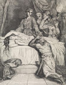 Oh! Oh! Oh!: plate 14 from Othello (Act 5, Scene 2), etched 1844, r..., etched 1844, reprinted 1900. Creator: Theodore Chasseriau