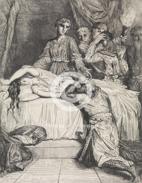 Oh! Oh! Oh!: plate 14 from Othello (Act 5, Scene 2), etched 1844, r..., etched 1844, reprinted 1900. Creator: Theodore Chasseriau.