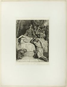 Oh! Oh! Oh!, plate fourteen from Othello, 1844. Creator: Theodore Chasseriau