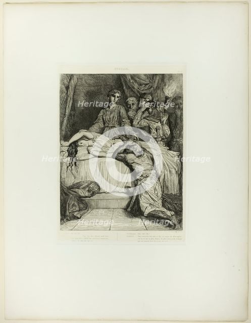 Oh! Oh! Oh!, plate fourteen from Othello, 1844. Creator: Theodore Chasseriau.